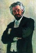 Portrait of the cellist Aleksander Valerianovich Wierzbillowicz, Ilya Repin
